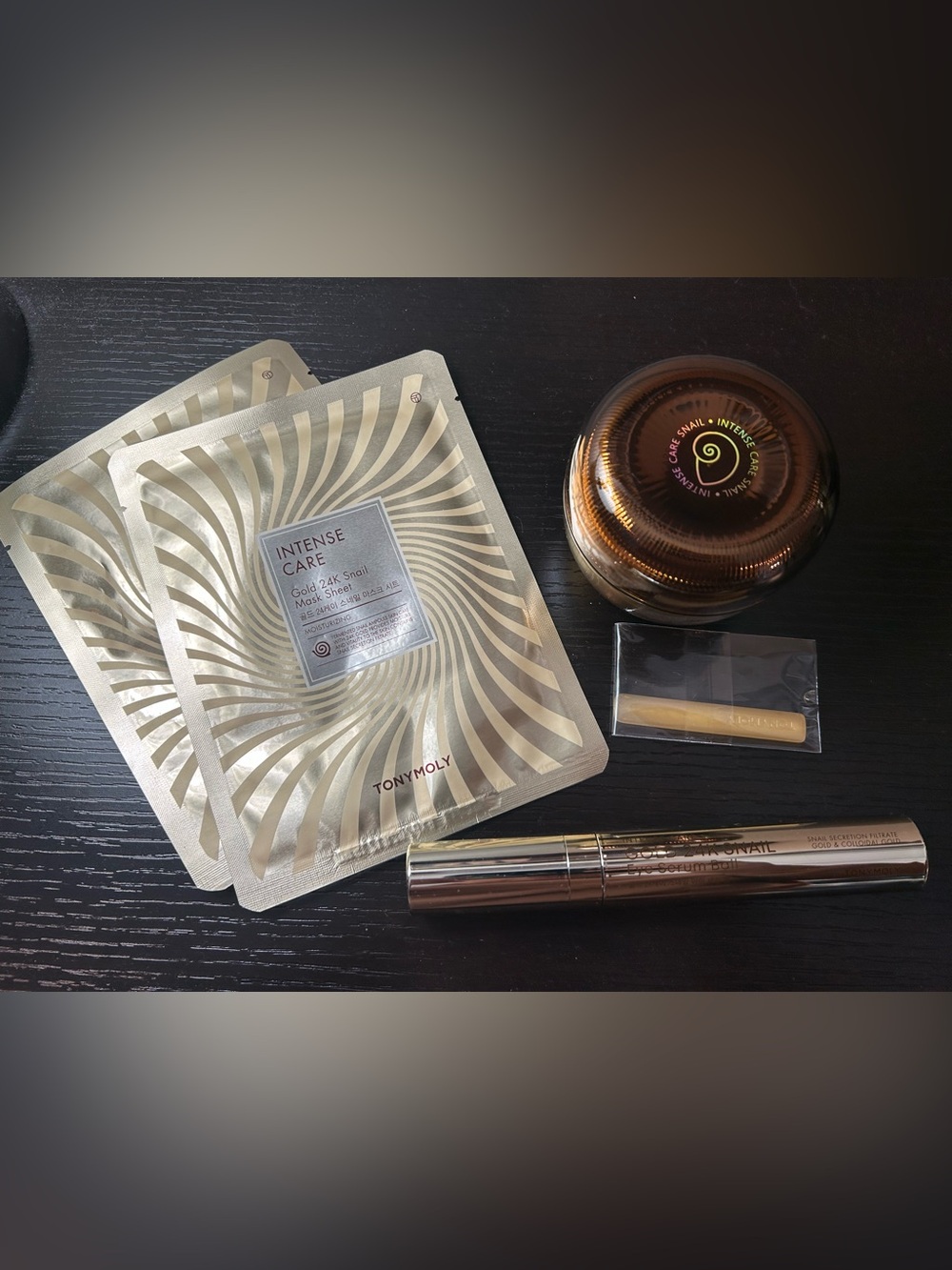TONYMOLY 24k gold snail skincare bundle